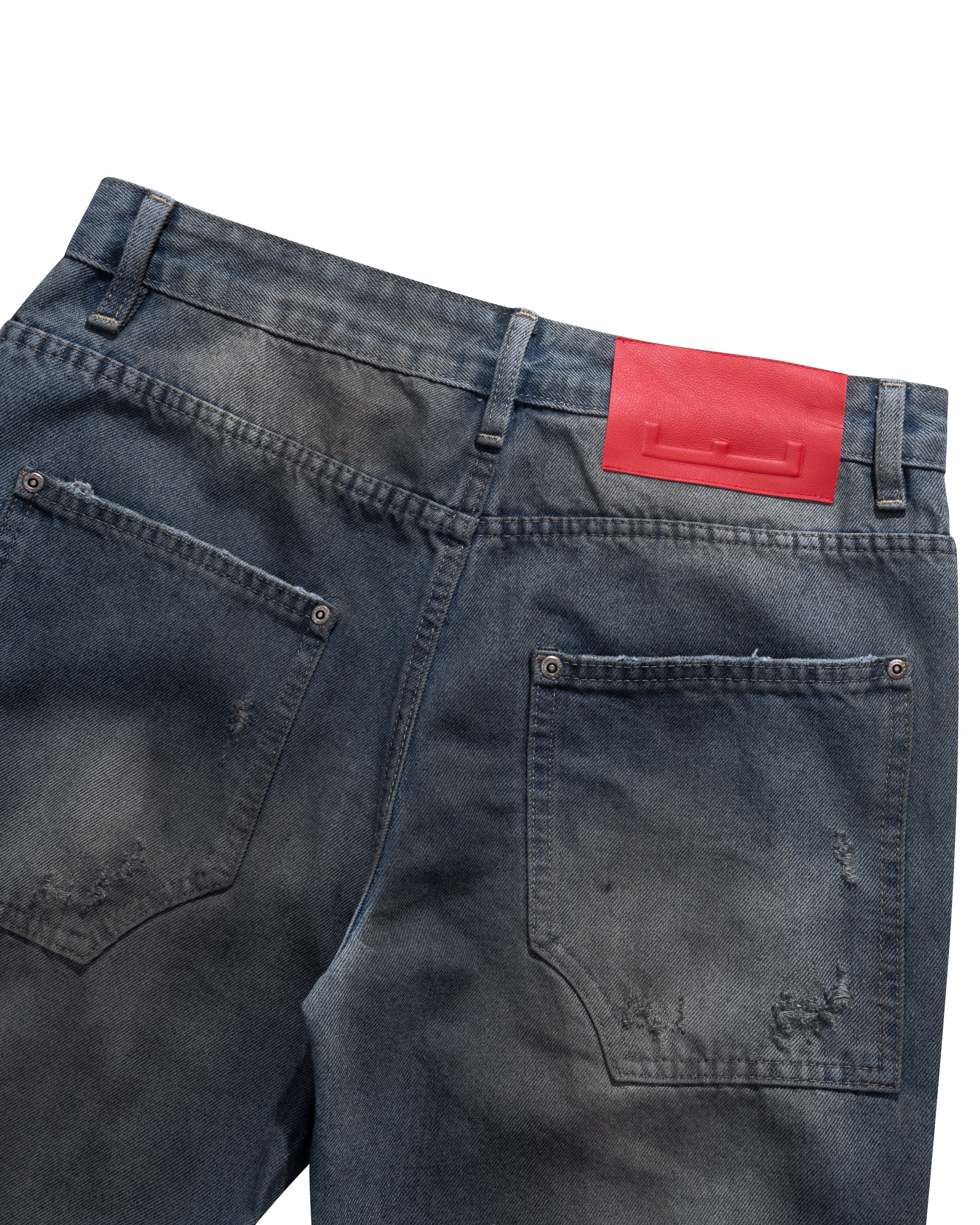 Core Zip Flared Pants - Rock Blue