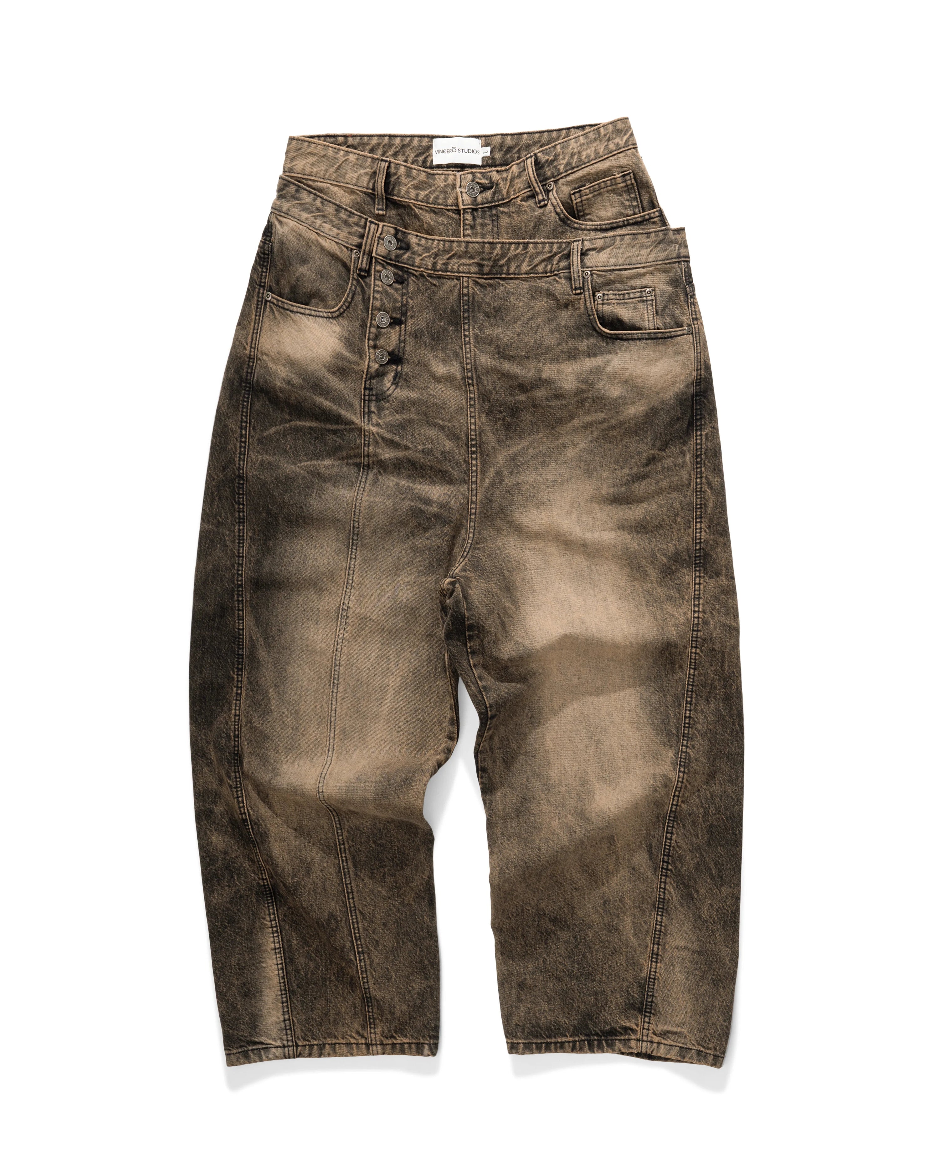 VS Double Waist Pants - Dark Sand