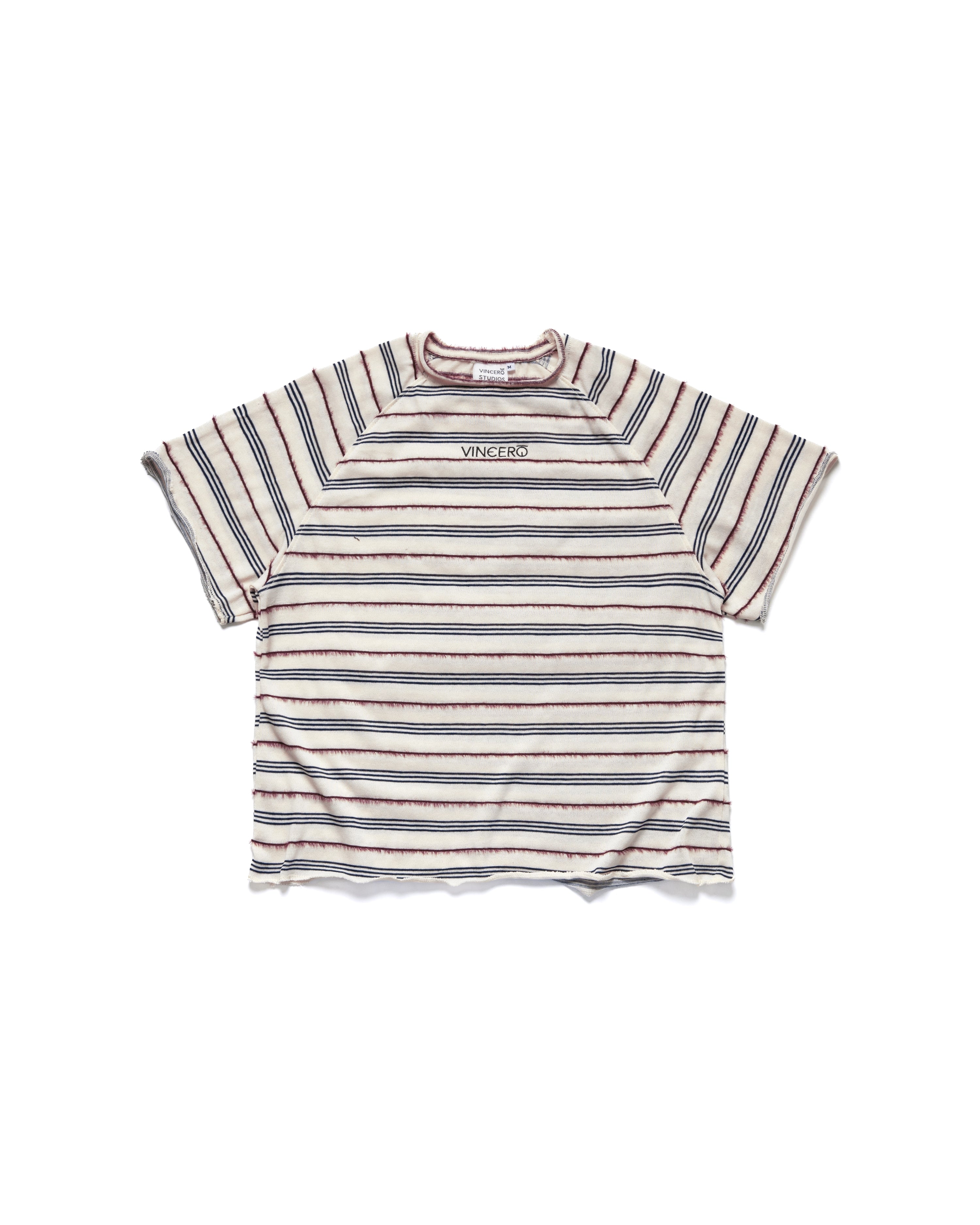 Stripes Raglan Tee - White