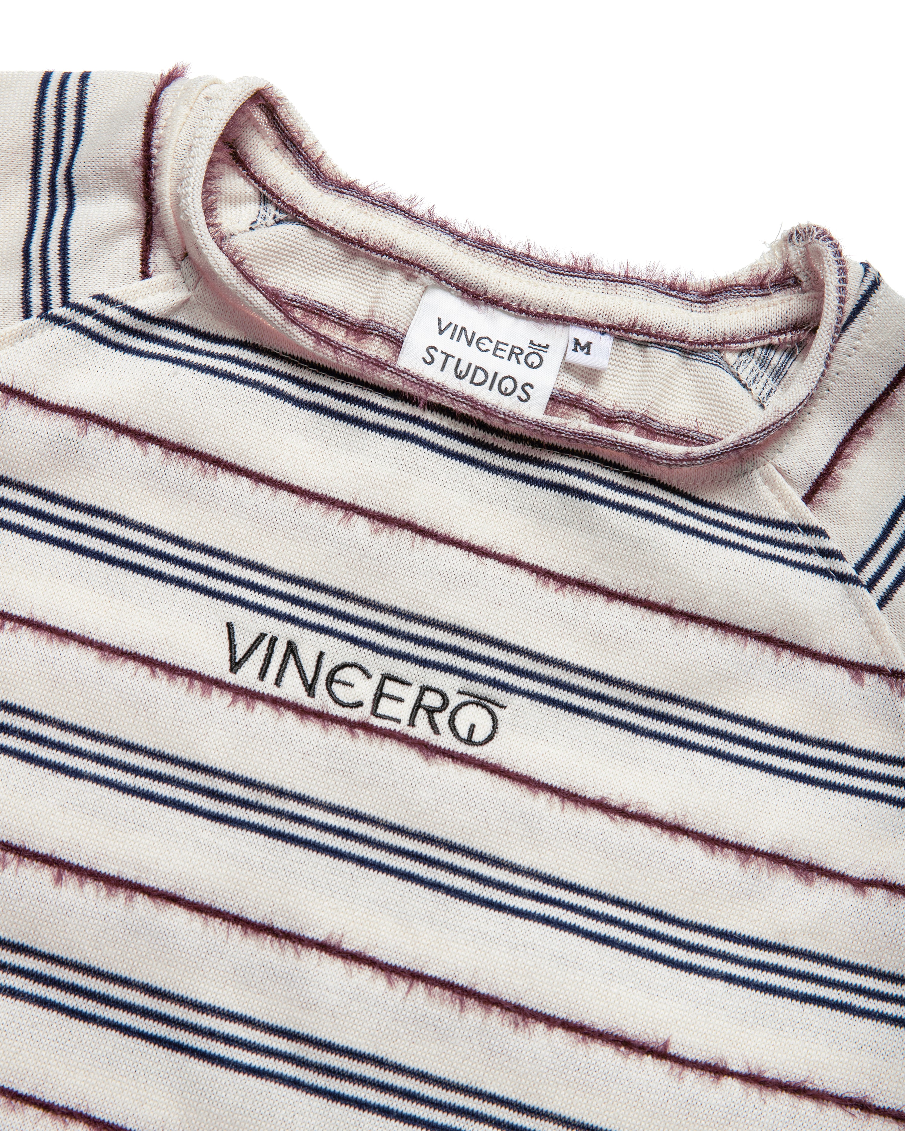 Stripes Raglan Tee - White