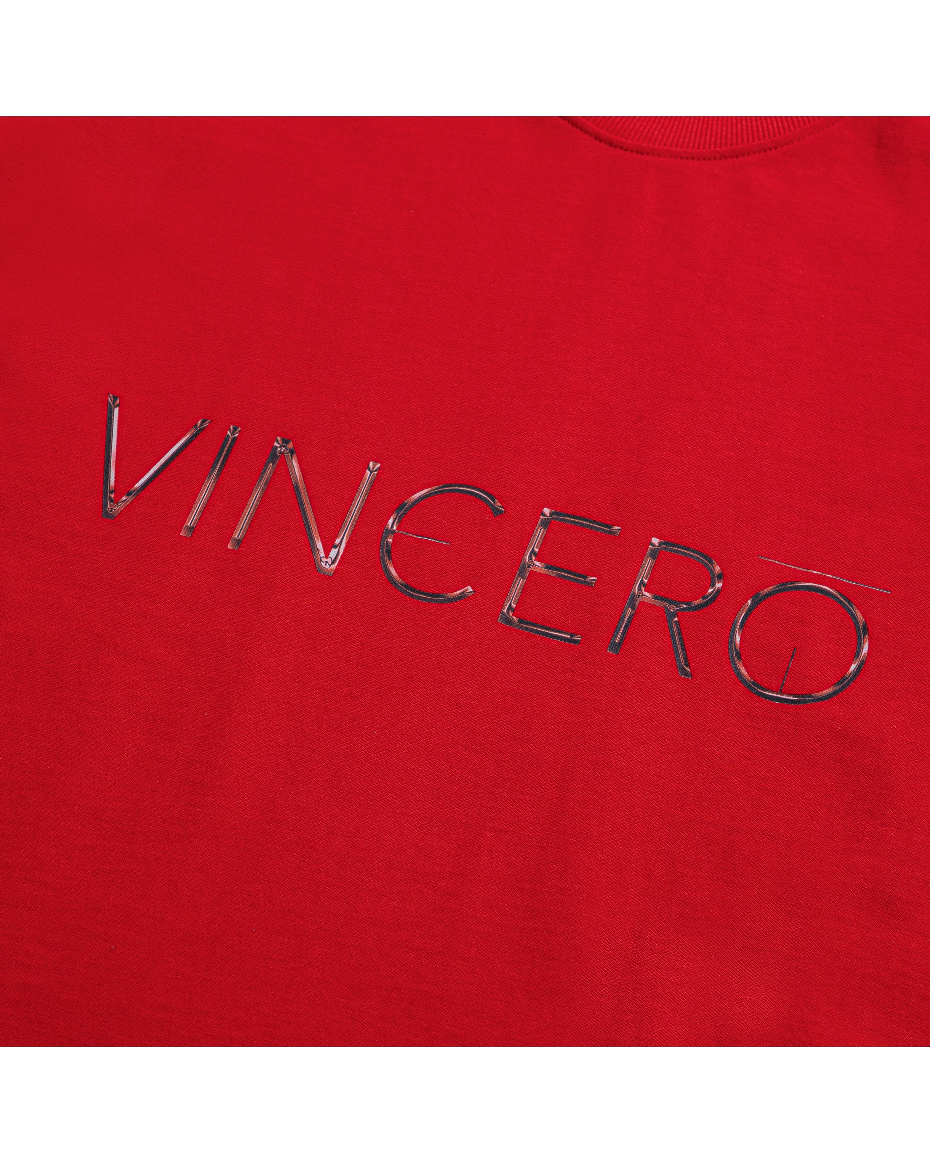Chrome Logo Tee - Red