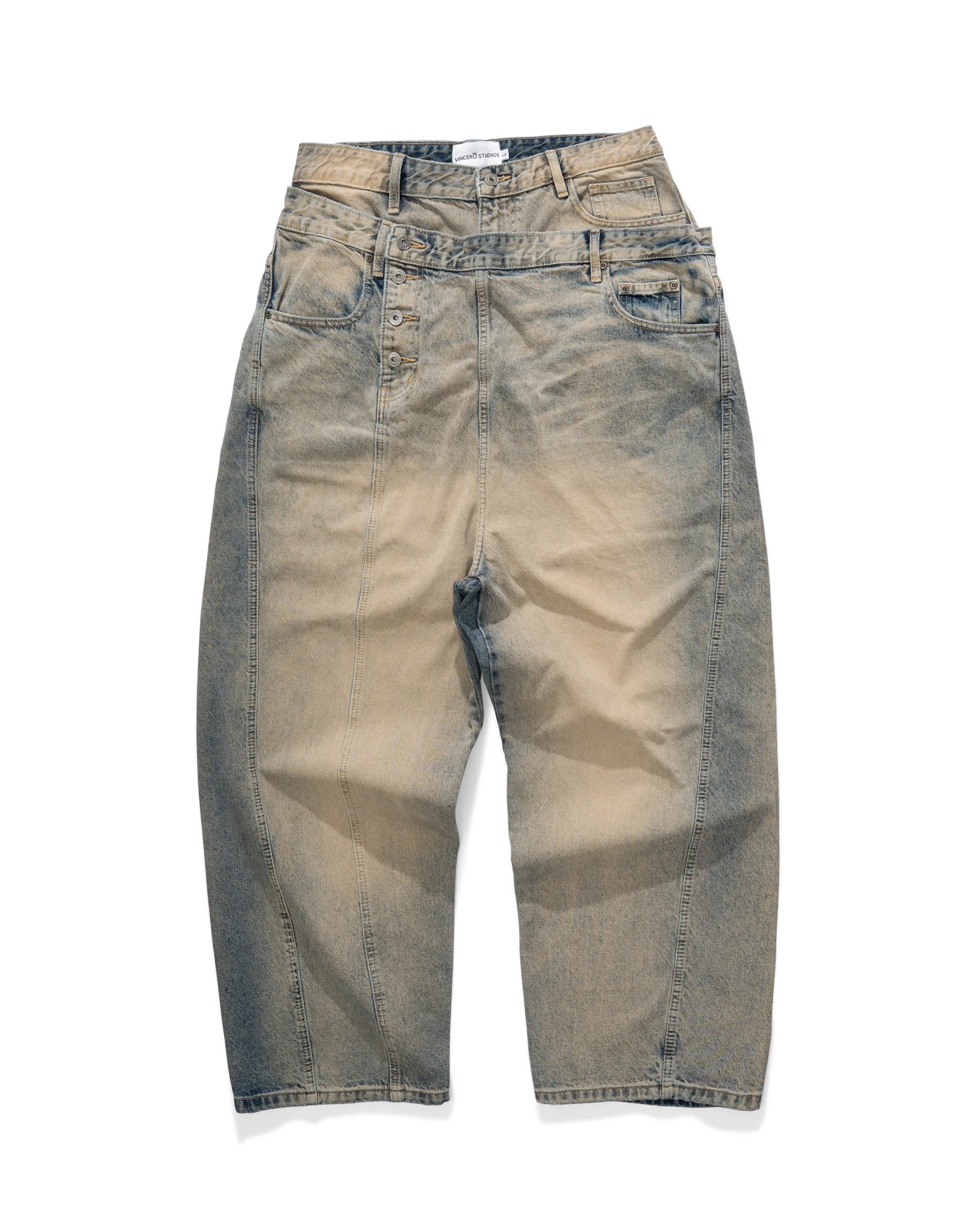 VS Double Waist Pants - Light Blue