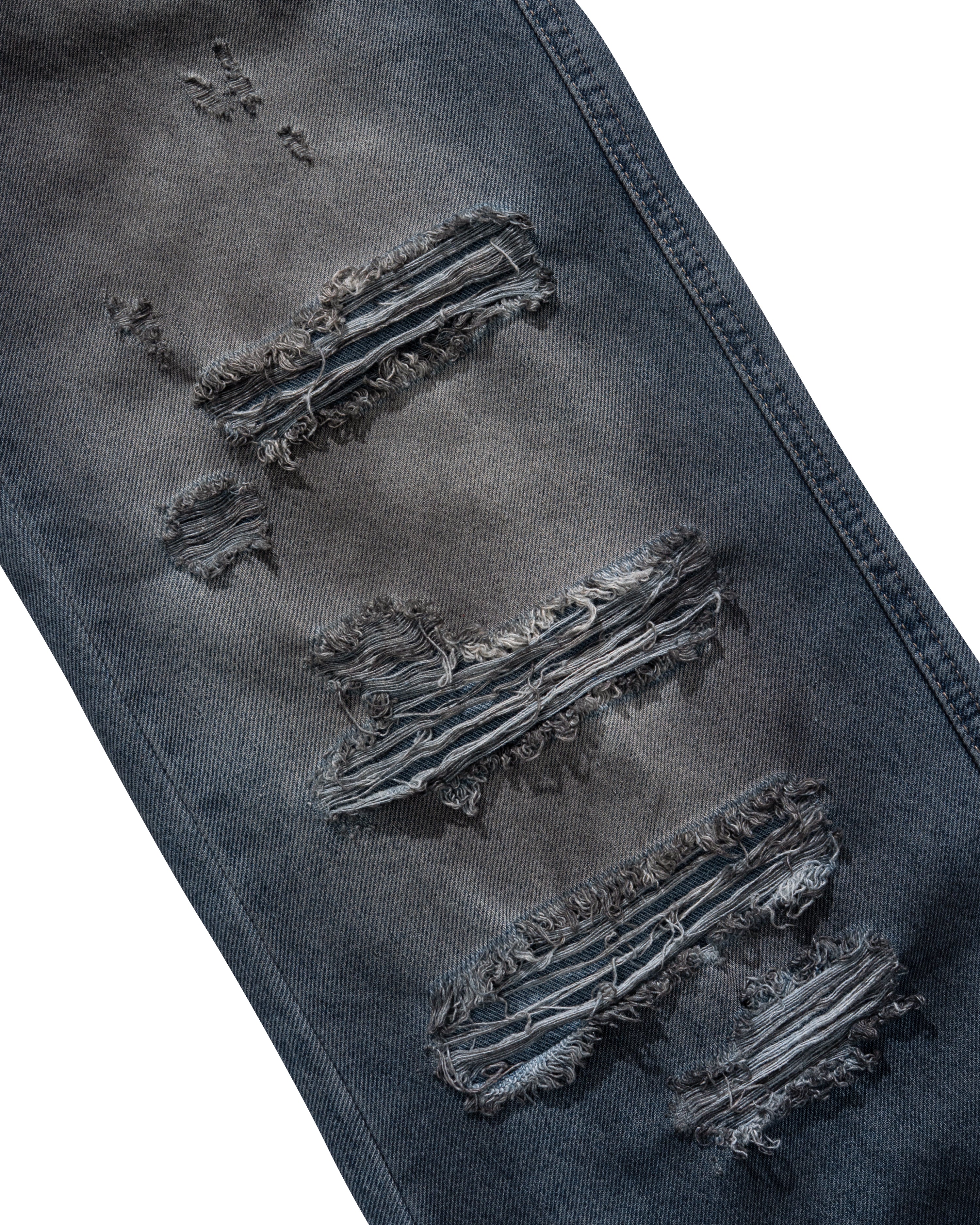 Core Zip Flared Pants - Rock Blue
