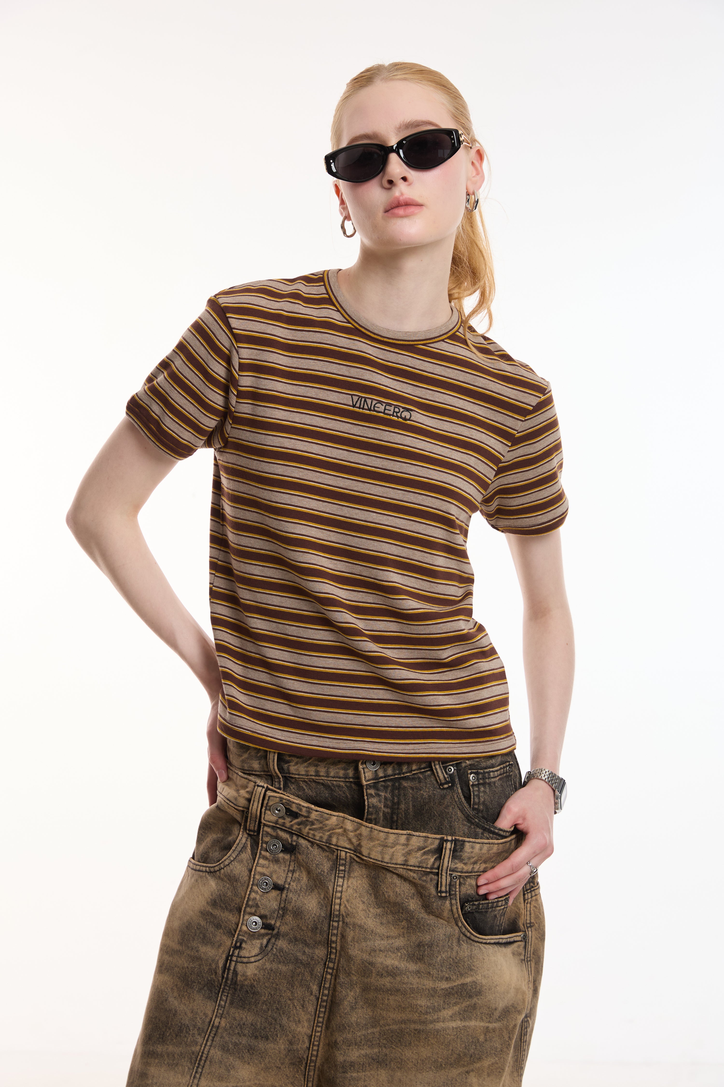 RINGER STRIPES TEE