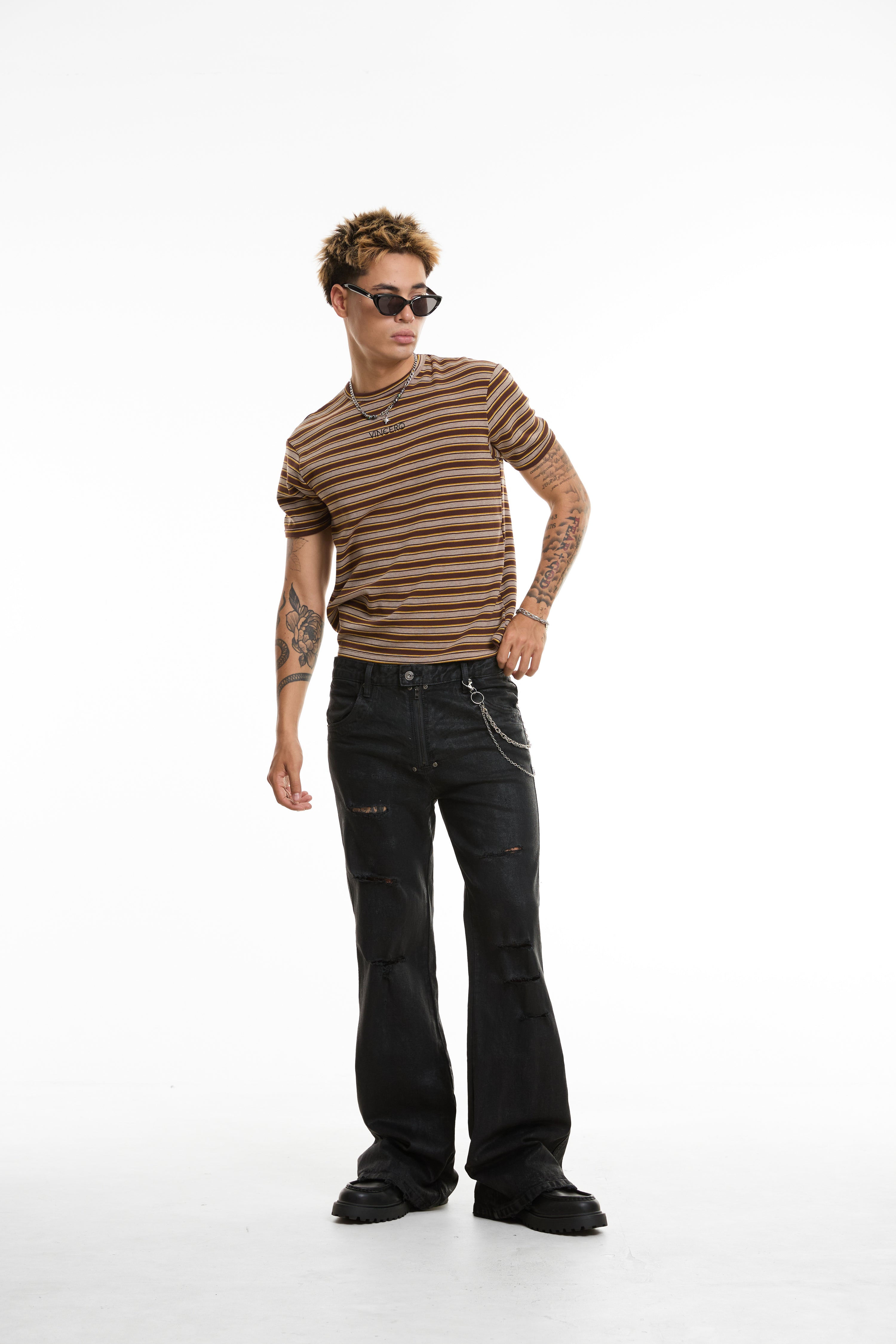 RINGER STRIPES TEE