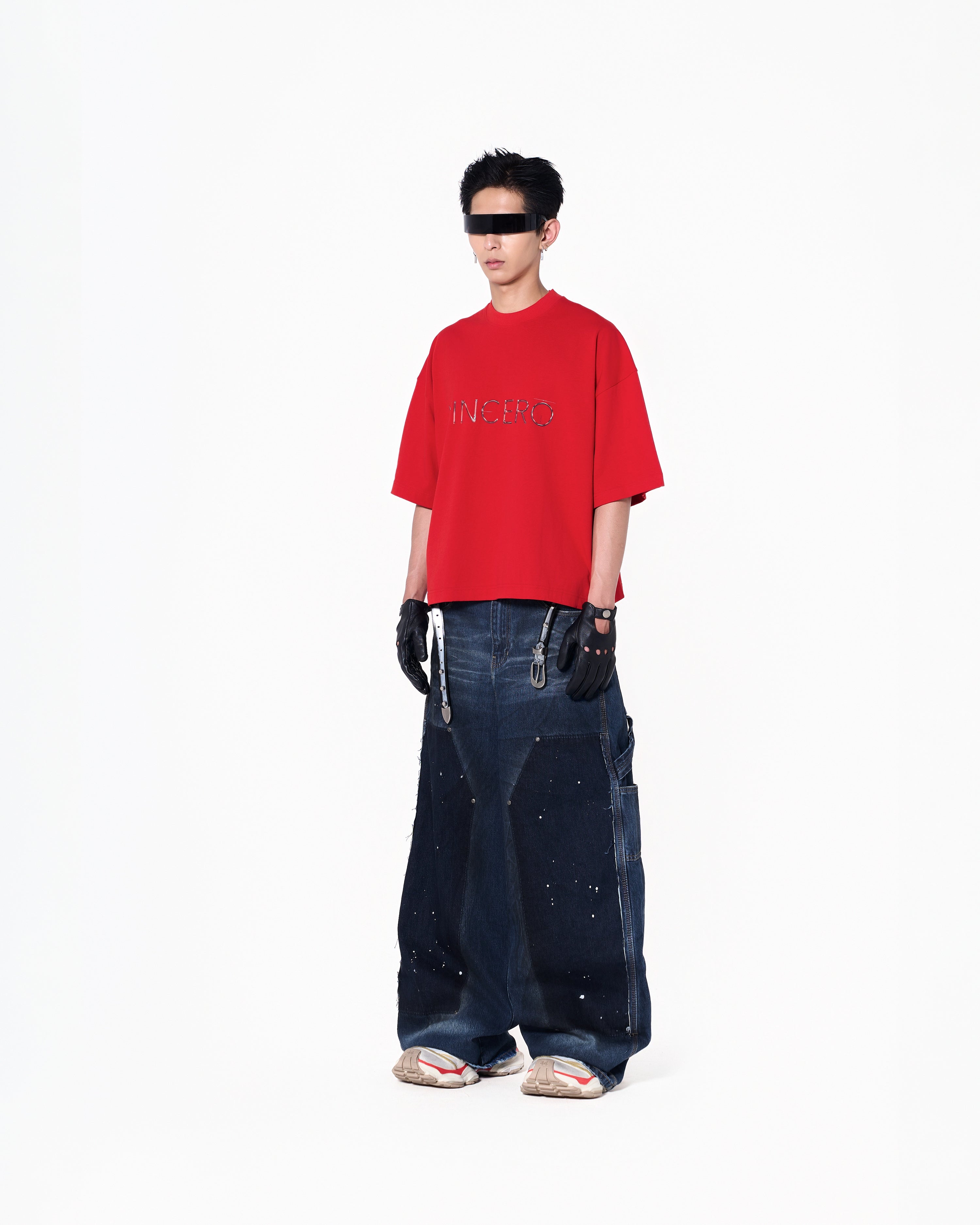 Chrome Logo Tee - Red