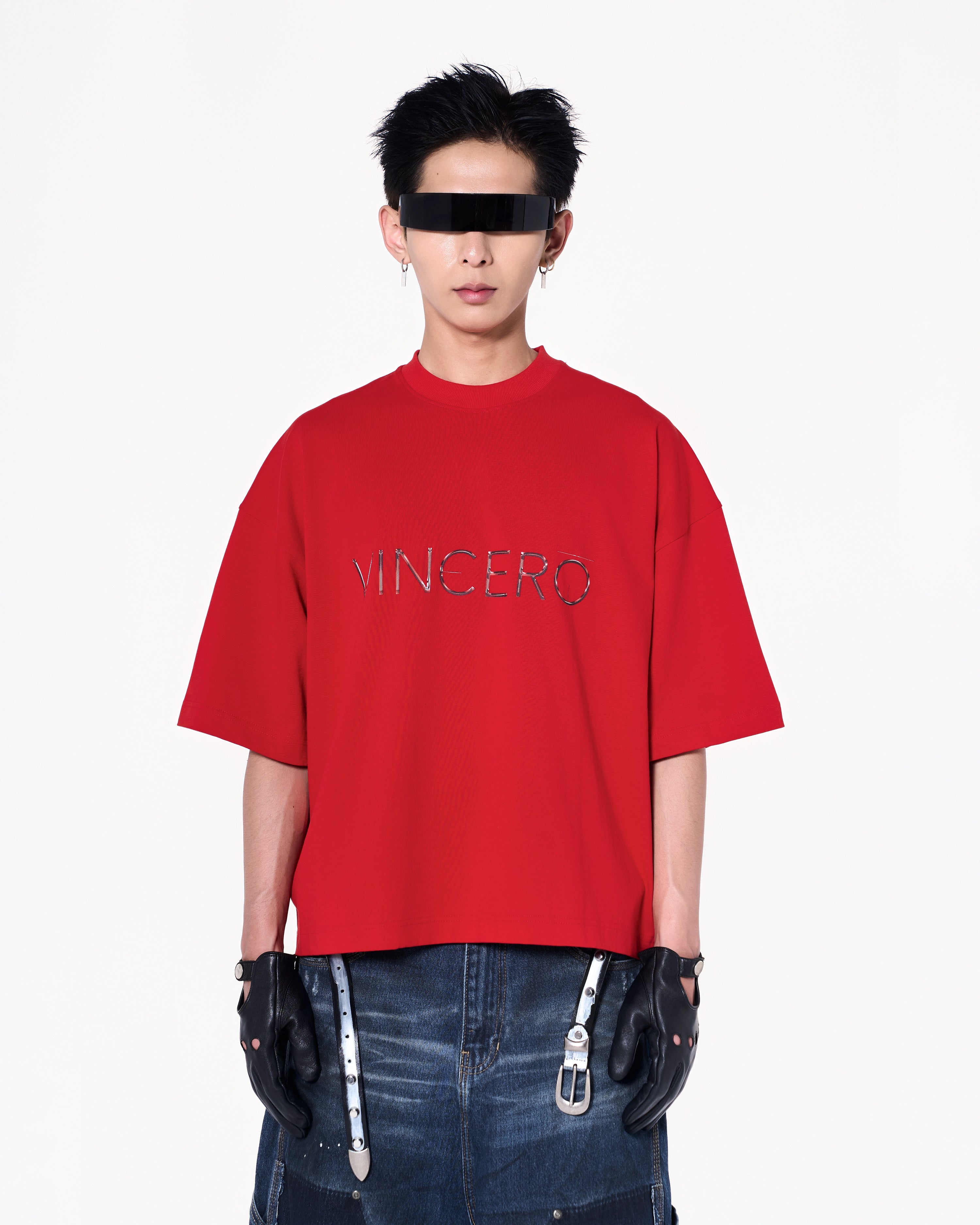 Chrome Logo Tee - Red