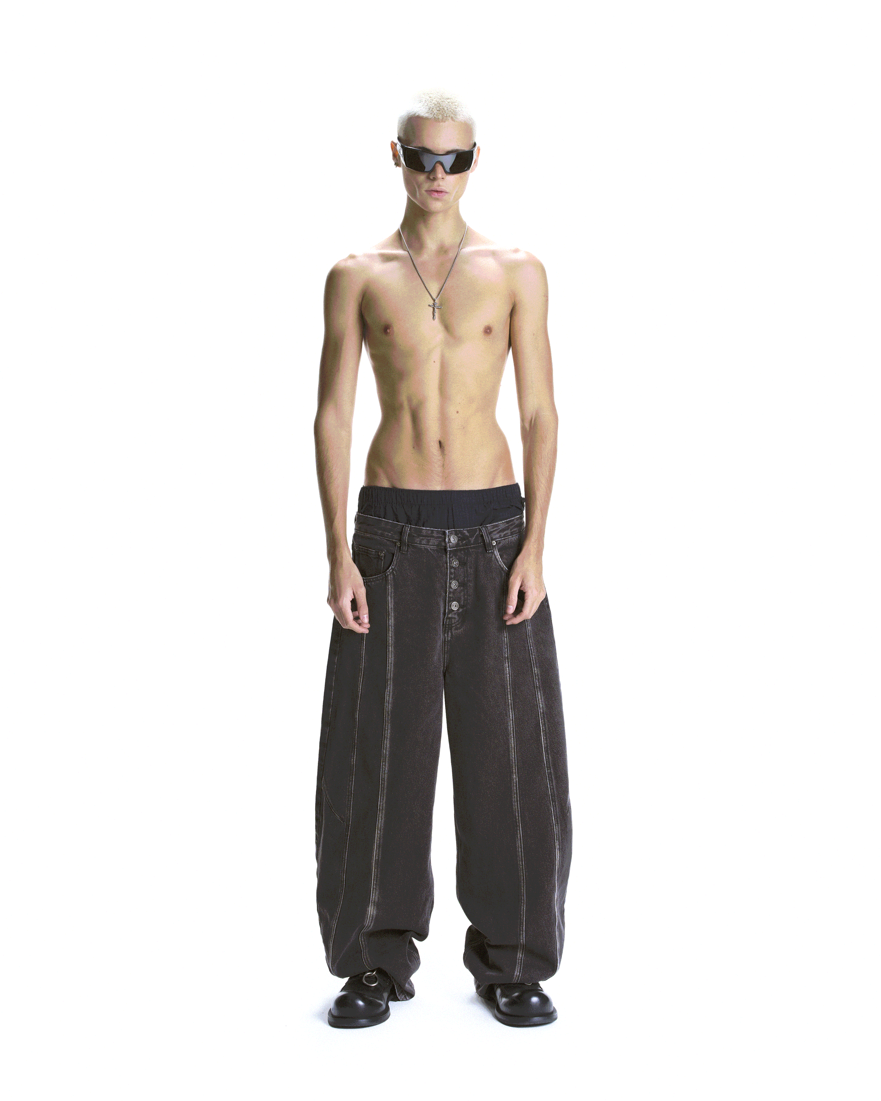 Balloon Jeans - Washed Gray