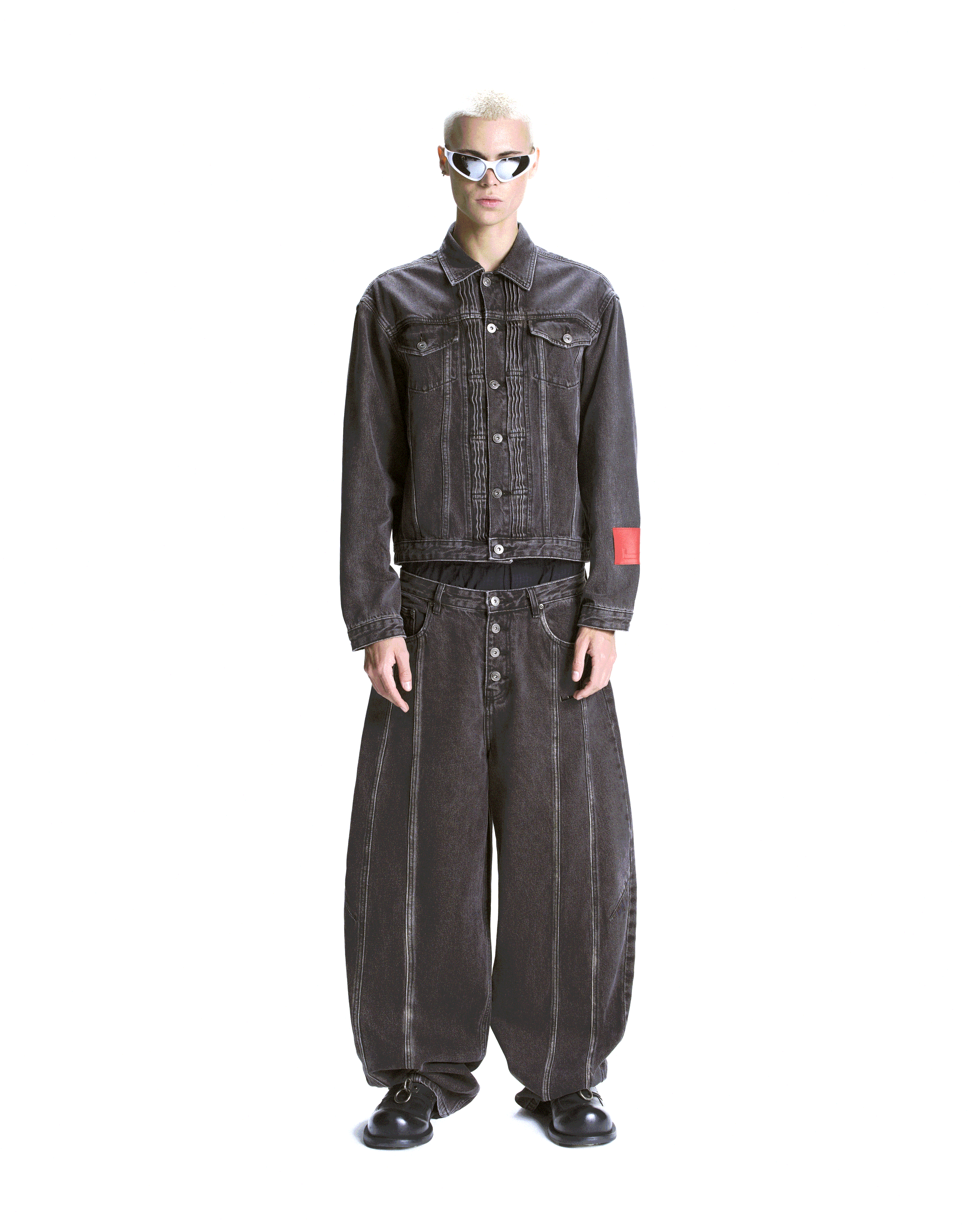 Balloon Jeans - Washed Gray